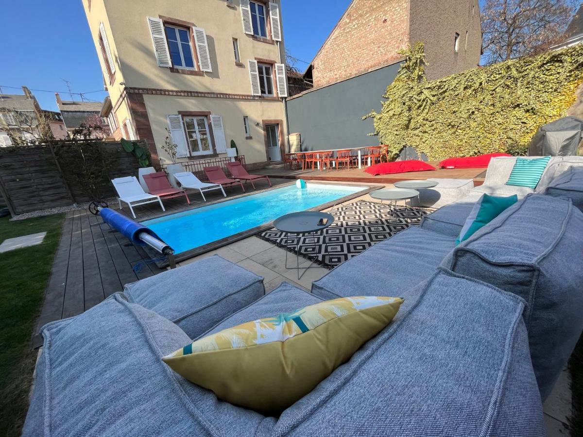 Gite Villa Avril Piscine- Jacuzzi- Sauna - 15 Pers-Proche Europapark Sélestat Eksteriør billede