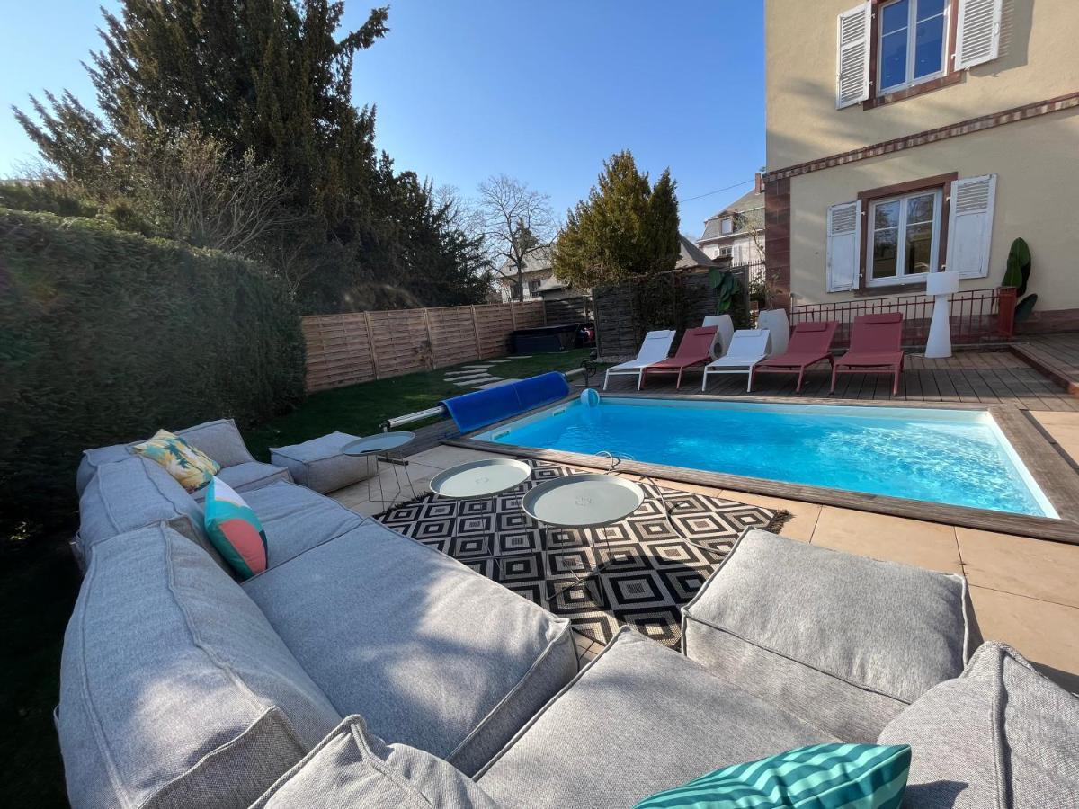 Gite Villa Avril Piscine- Jacuzzi- Sauna - 15 Pers-Proche Europapark Sélestat Eksteriør billede